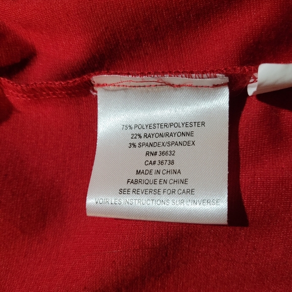 Red ruffled open jacket - Picture 4 of 7